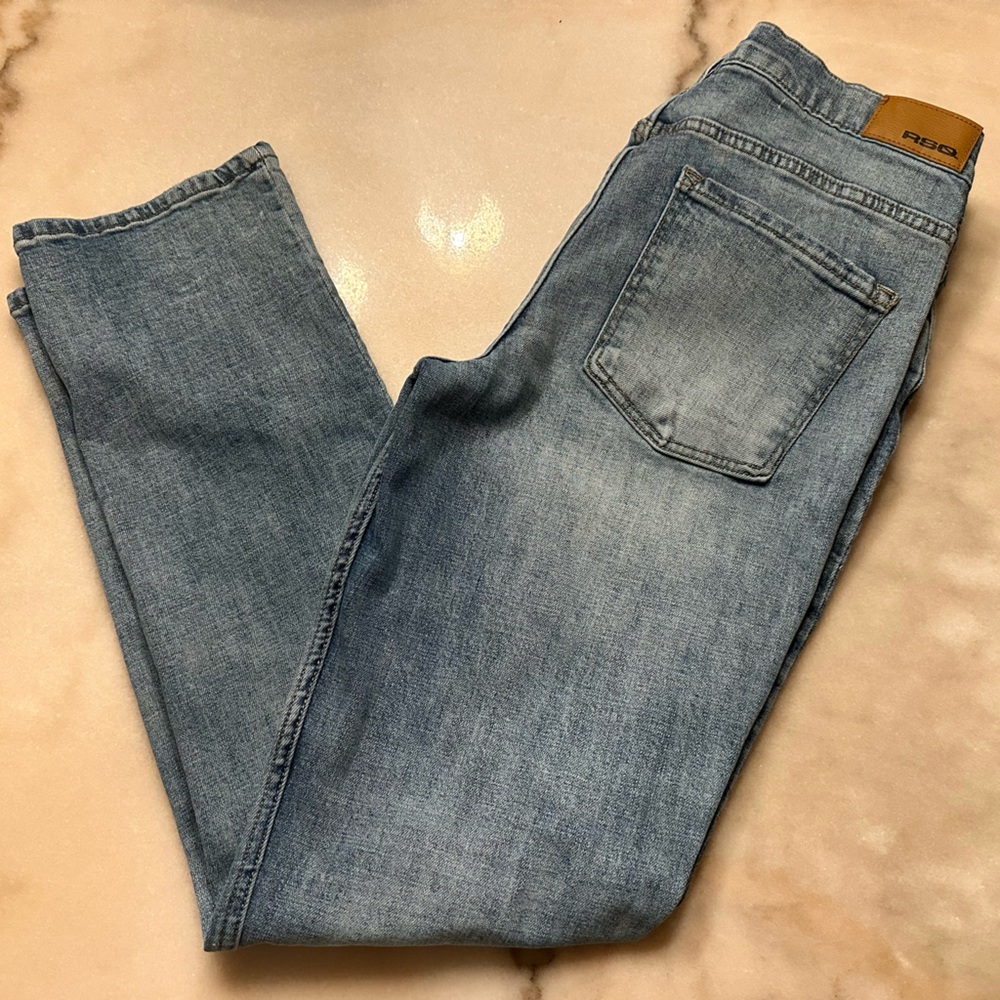 RSQ Men's Light Blue Straight Jeans